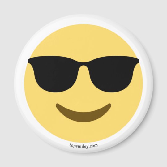 Emoji Mit Sonnenbrille Cool Magnet Zazzle Ch