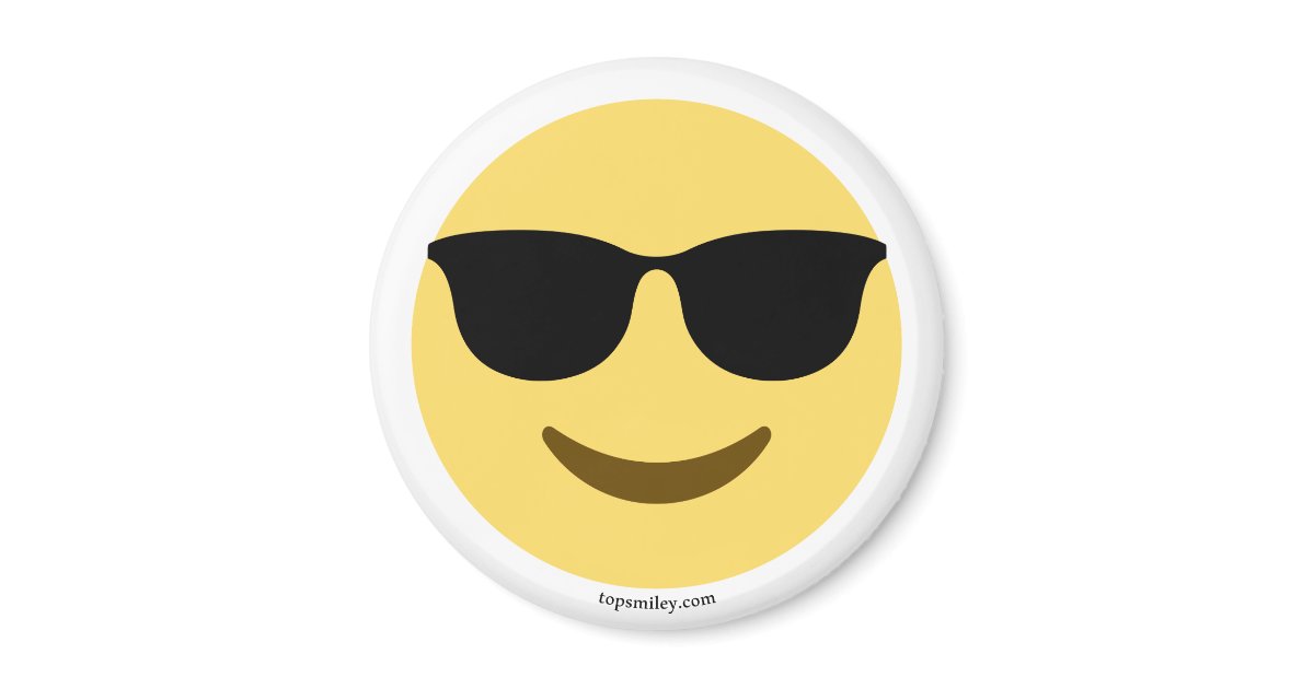 Emoji Mit Sonnenbrille Cool Magnet Zazzle Ch