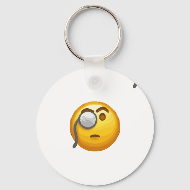 Emoji-Monokel Schlüsselanhänger (Vorderseite)