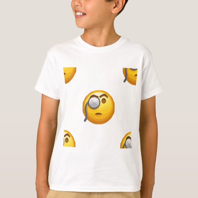 Emoji-Monokel T-Shirt (Vorderseite)