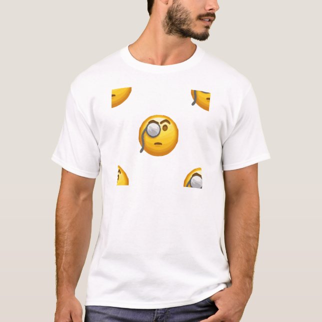 Emoji-Monokel T-Shirt (Vorderseite)