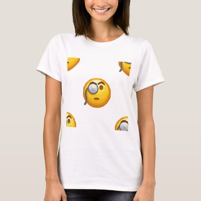 Emoji-Monokel T-Shirt (Vorderseite)