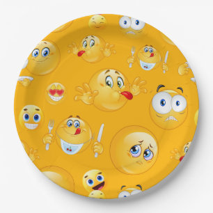 Emoji Muster 2 Pappteller