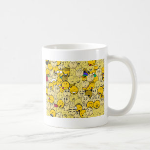 Emoji Muster Kaffeetasse