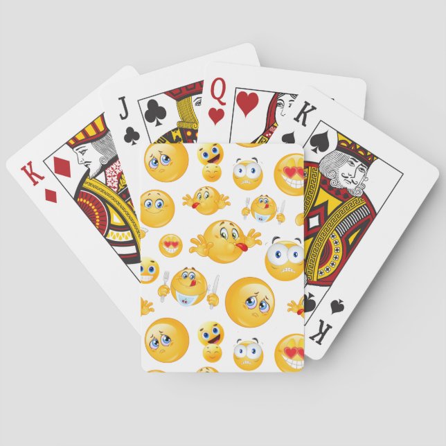Emoji-Muster Spielkarten (Rückseite)