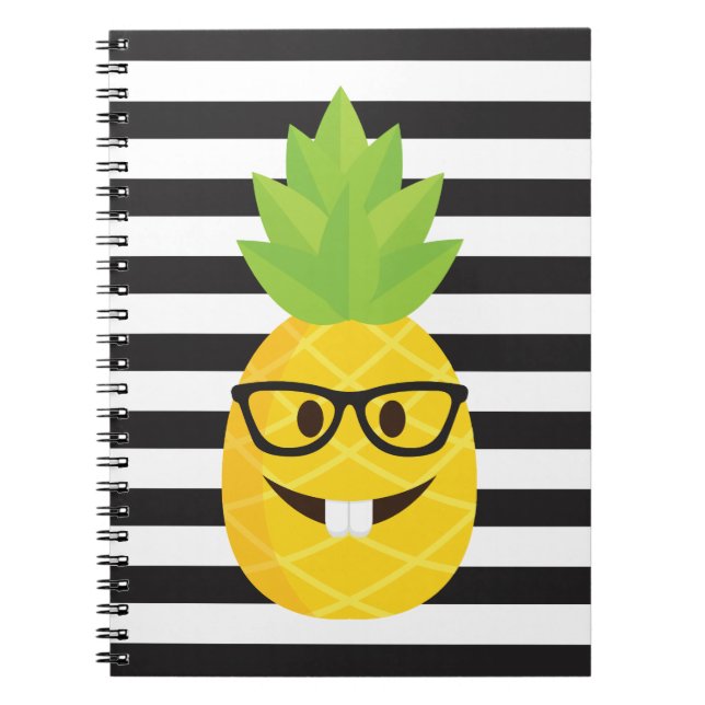 emoji nerd pineapple notizblock (Vorderseite)