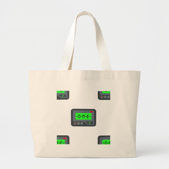 Emoji Pager Jumbo Stoffbeutel (Vorne)