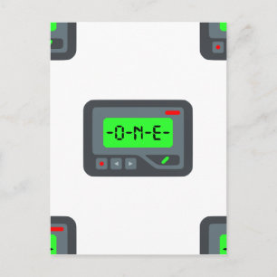 Emoji Pager Postkarte