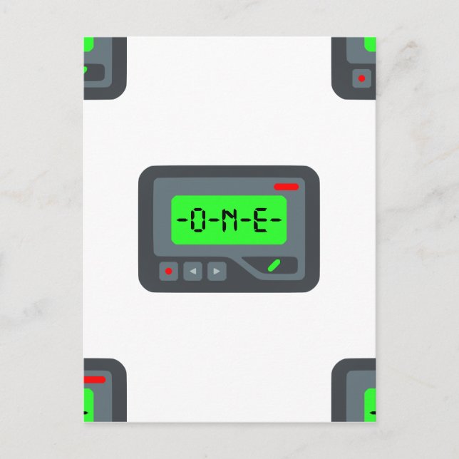 Emoji Pager Postkarte (Vorderseite)