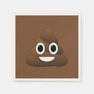 Emoji Paper Napkins gekackt, Standardcocktail Serviette
