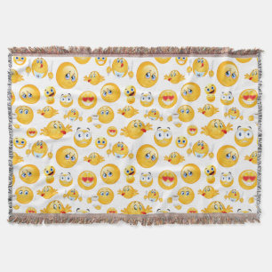 Emoji Pattern Decke