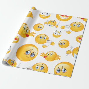 Emoji Pattern Geschenkpapier