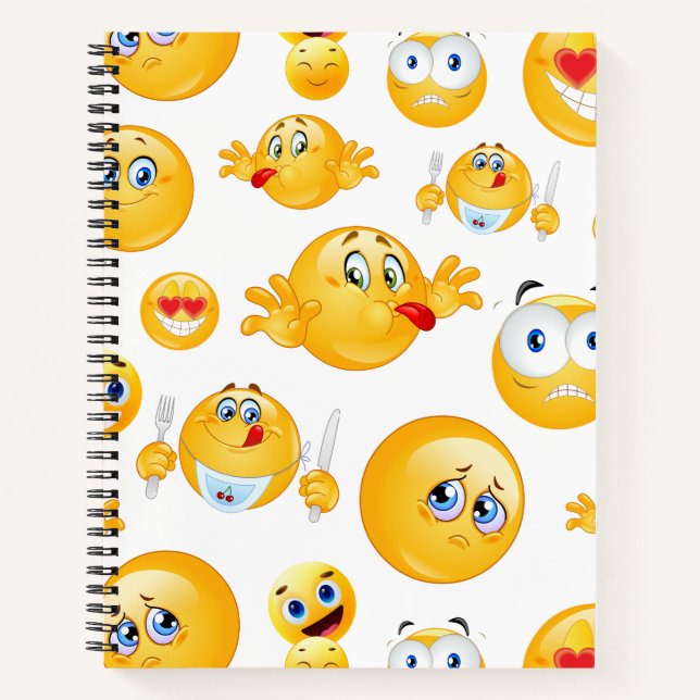 Emoji Pattern Notizbuch (Vorderseite)