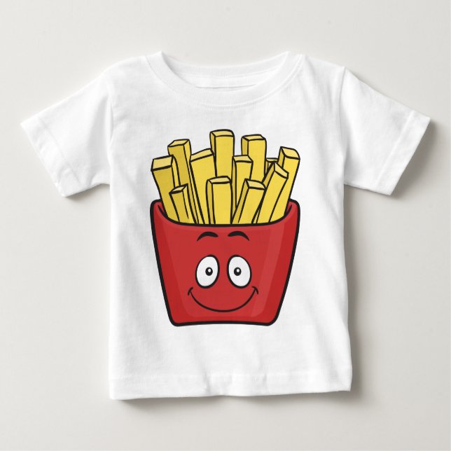 Emoji Pommes-Frites Baby T-shirt (Vorderseite)