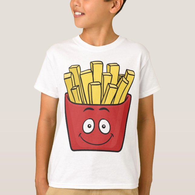 Emoji Pommes-Frites T-Shirt (Vorderseite)