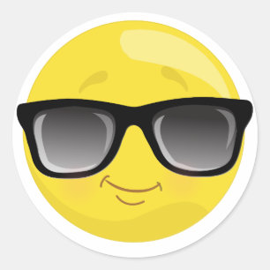 Emoji portant des lunettes de soleil Stickers