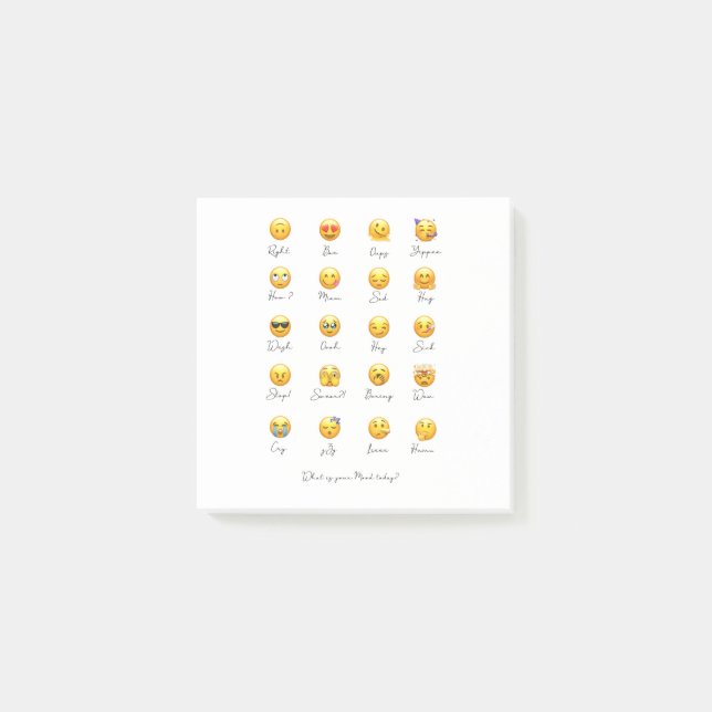 Emoji Post-it Klebezettel (Vorderseite)