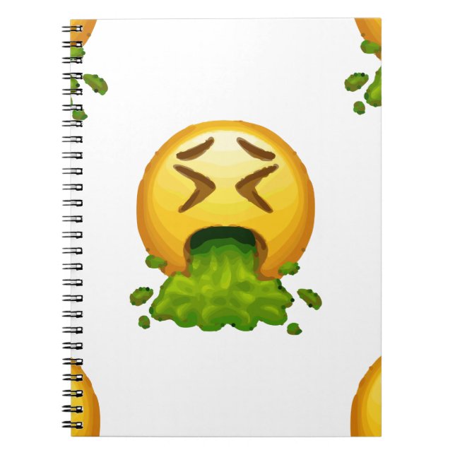Emoji Puking Notizblock (Vorderseite)