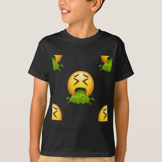 Emoji Puking T-Shirt (Vorderseite)