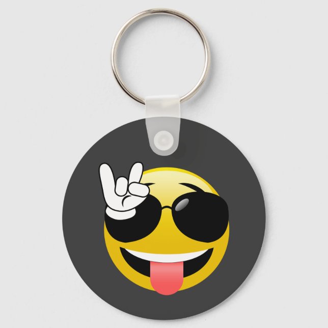 Emoji Rock on Schlüsselanhänger (Vorderseite)