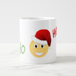 Emoji Santa Christmas Cup Jumbo-Tasse
