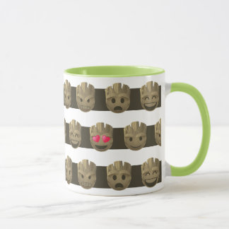 Emoji-Streifenmuster Tasse
