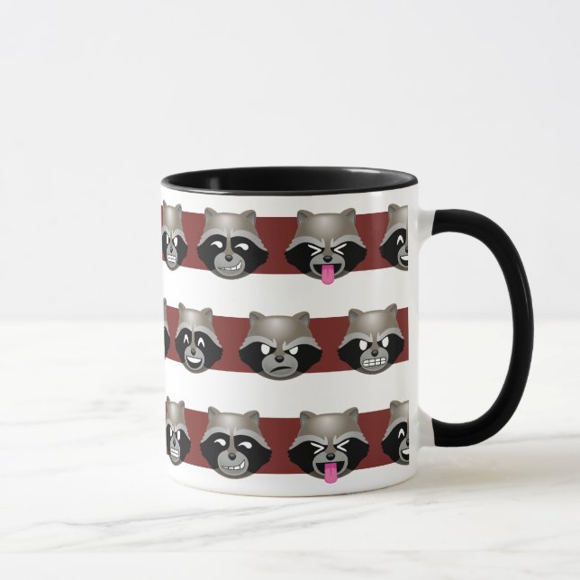 Emoji-Streifenmuster Tasse (Rechts)