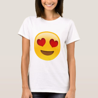Emoji T-Paita Herz Eyes T-Shirt