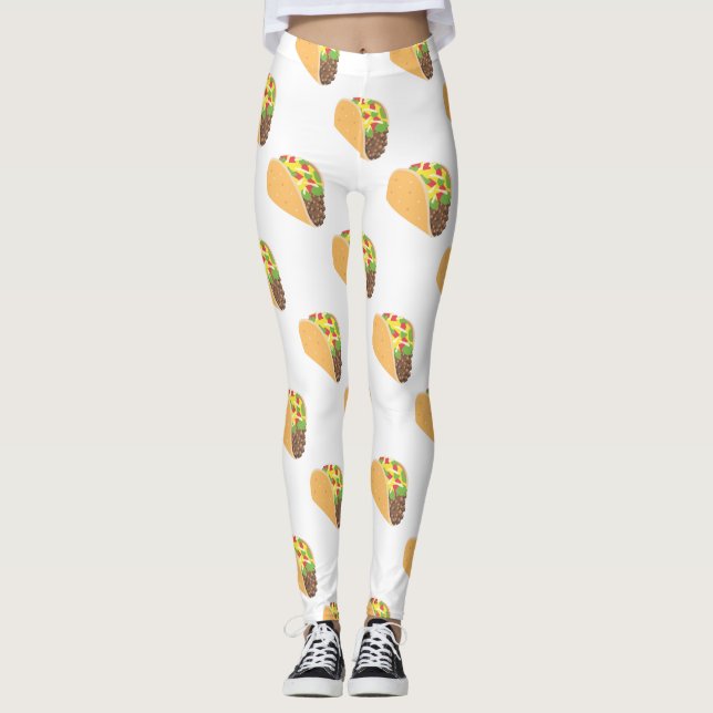 Emoji taco Leggings (Vorderseite)