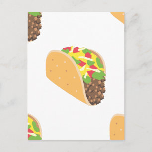Emoji-Taco Postkarte