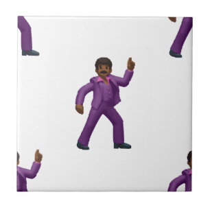 Emoji tanzender Mann Fliese