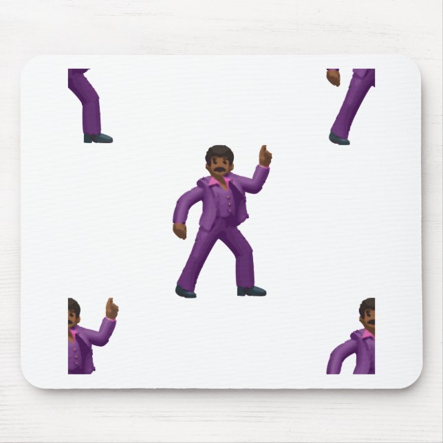 Emoji Tanzender Mann Mousepad (Vorne)