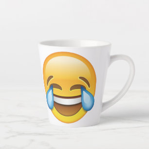 Emoji Tränen vor Lachen Freudentränen Milchtasse