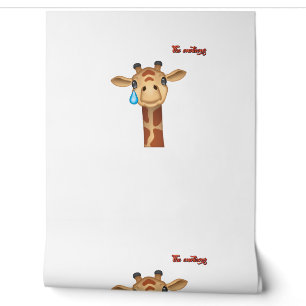 Emoji traurig schreiende Giraffengesicht Tapete