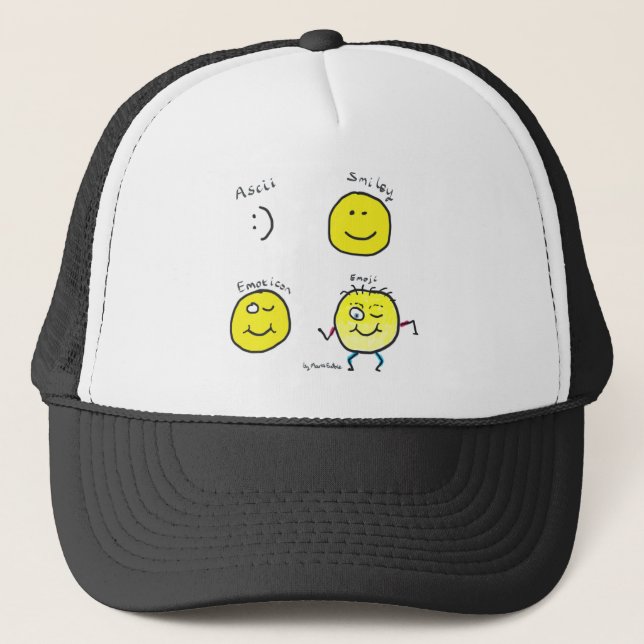 Emoji Truckerkappe (Vorderseite)