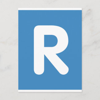 Emoji Twitter Letter R Postkarte