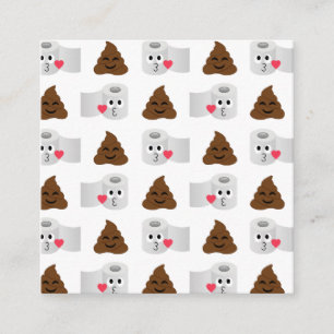 Emoji und Toilettenpapier gekackt Begleitkarte