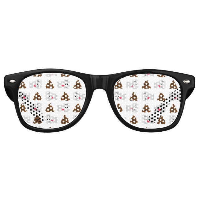 Emoji und Toilettenpapier gekackt Partybrille (Vorderseite)