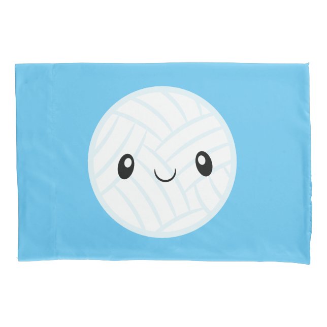 Emoji Volleyabll Kissenbezug (Vorderseite)