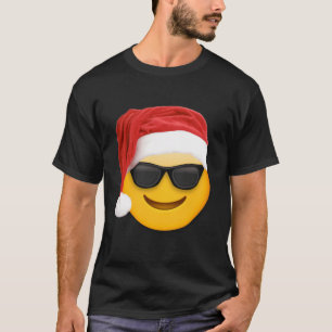 Emoji Weihnachts-Shirt Sonnenbrille Weihnachtsfami T-Shirt