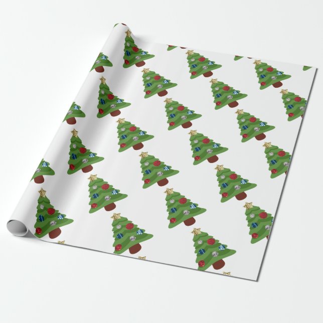 Emoji-Weihnachtsbaum Geschenkpapier (Ungerollt)