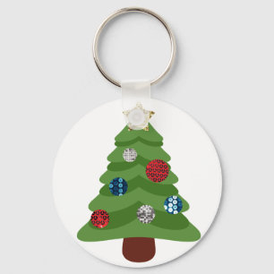 Emoji-Weihnachtsbaum Schlüsselanhänger