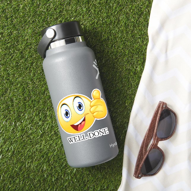 Emoji wird von Emoji gut gemacht lächelnd Gesicht  Aufkleber (HydroFlask Insitu)