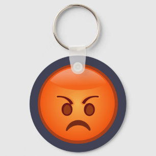 Emoji wütendes Gesicht Schlüsselanhänger