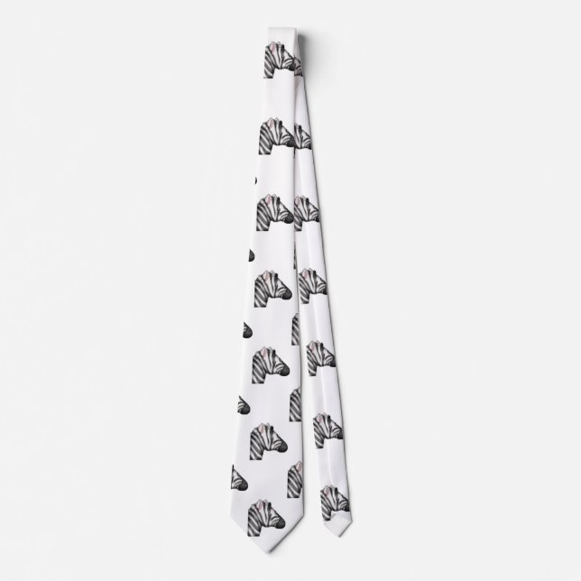 emoji zebra homme necktie cravate (Devant)