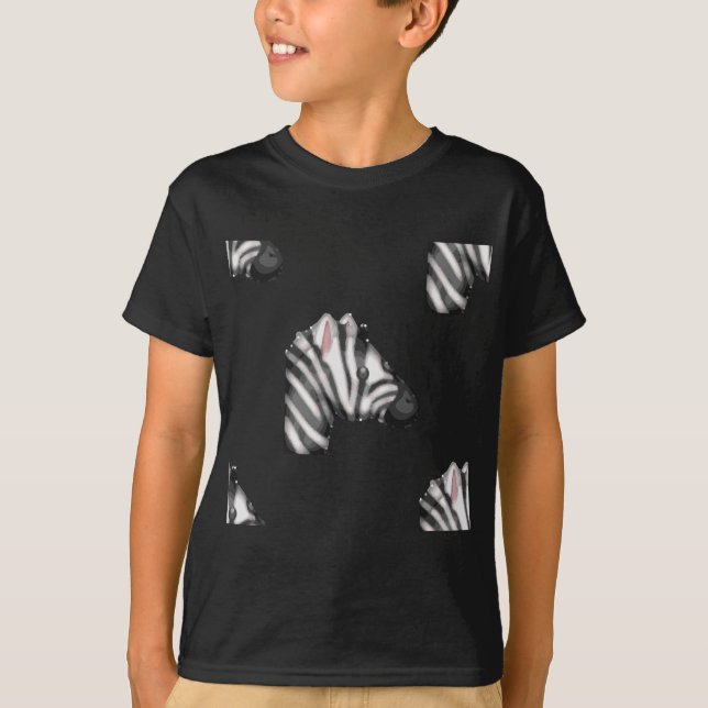 Emoji Zebra T-Shirt (Vorderseite)