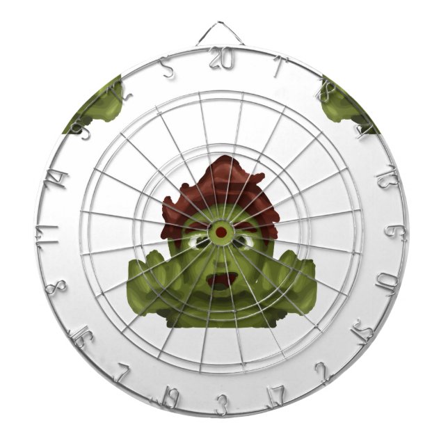 Emoji Zombie Dartscheibe (vorne)