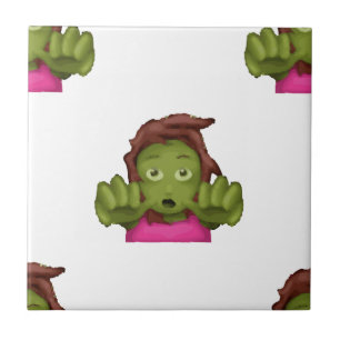 Emoji Zombie Fliese