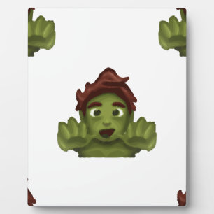 Emoji Zombie-Mann Fotoplatte