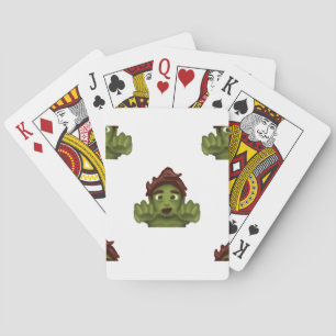Emoji Zombie Mann Spielkarten